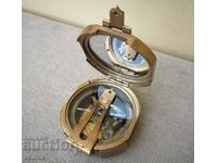 Unique Bronze Nautical Compass with Sundial