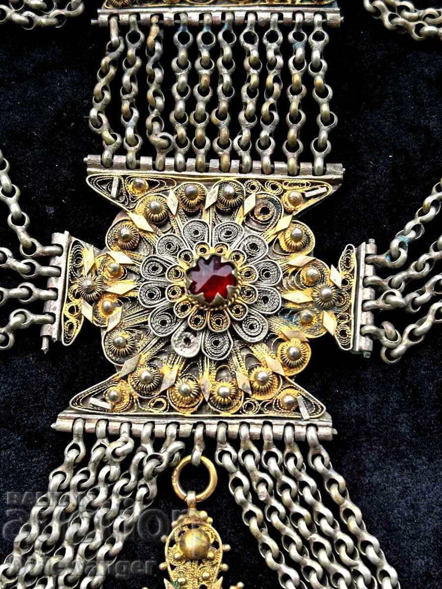 Revival-era Komit (rebel) belt buckle. Huge and heavy. 441g - 5 Revival-era Komit (rebel) belt buckle. Huge and heavy. 441g - 5