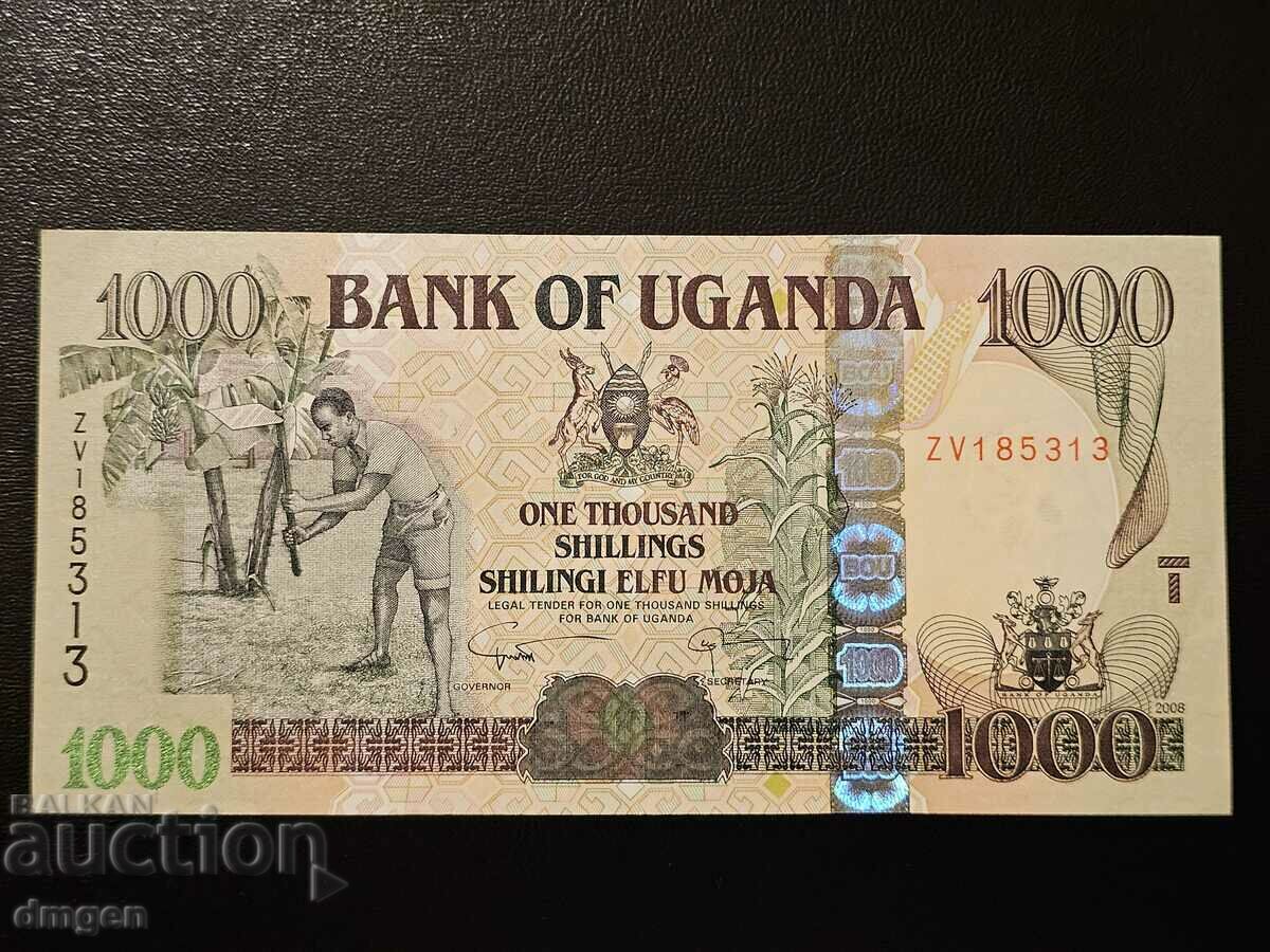 1000 de șilingi Uganda 2008