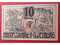 Banknote-Germany-Saxony-Oldenburg-10 Pfennig 1918