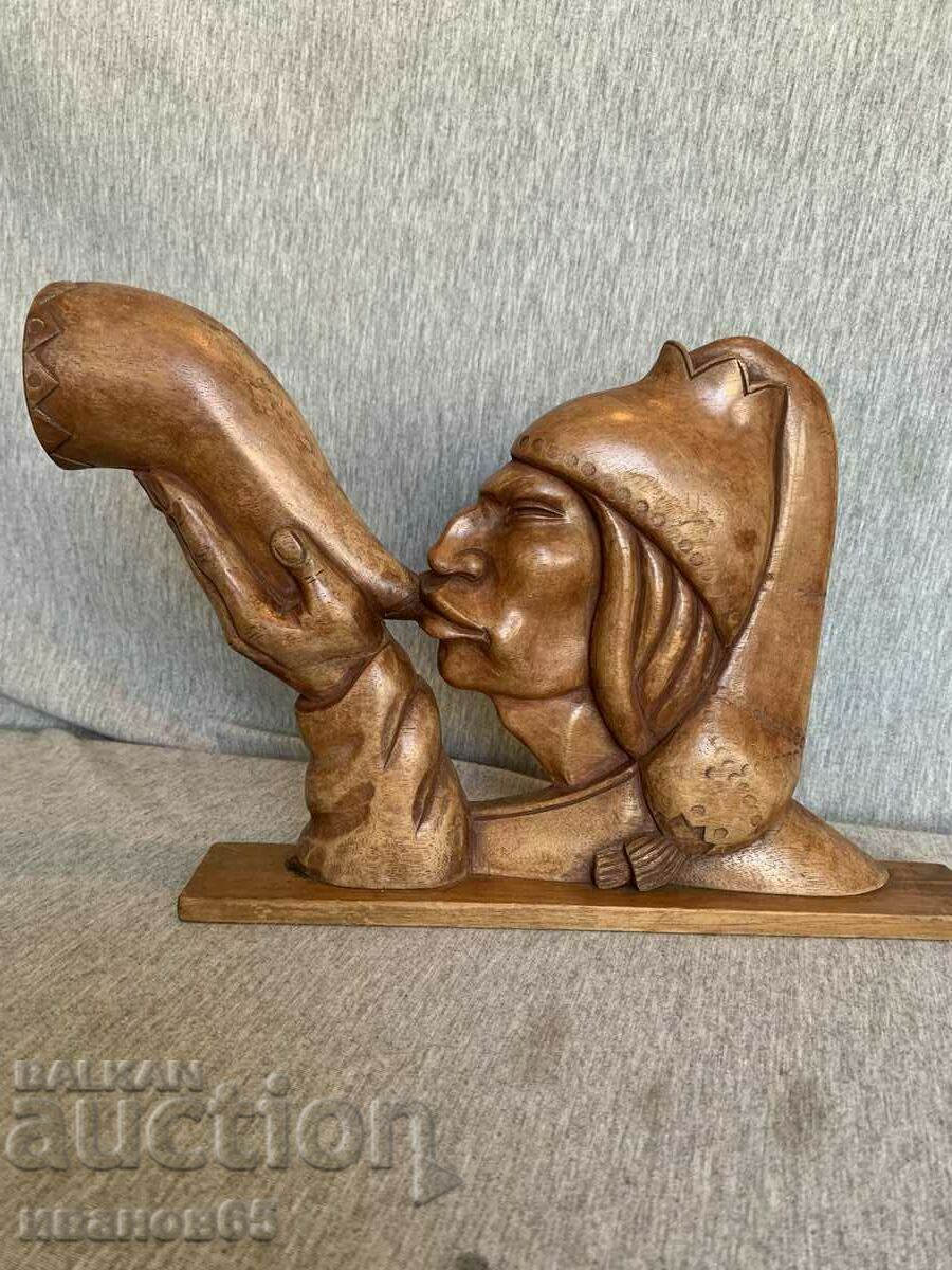 wooden figure statuette