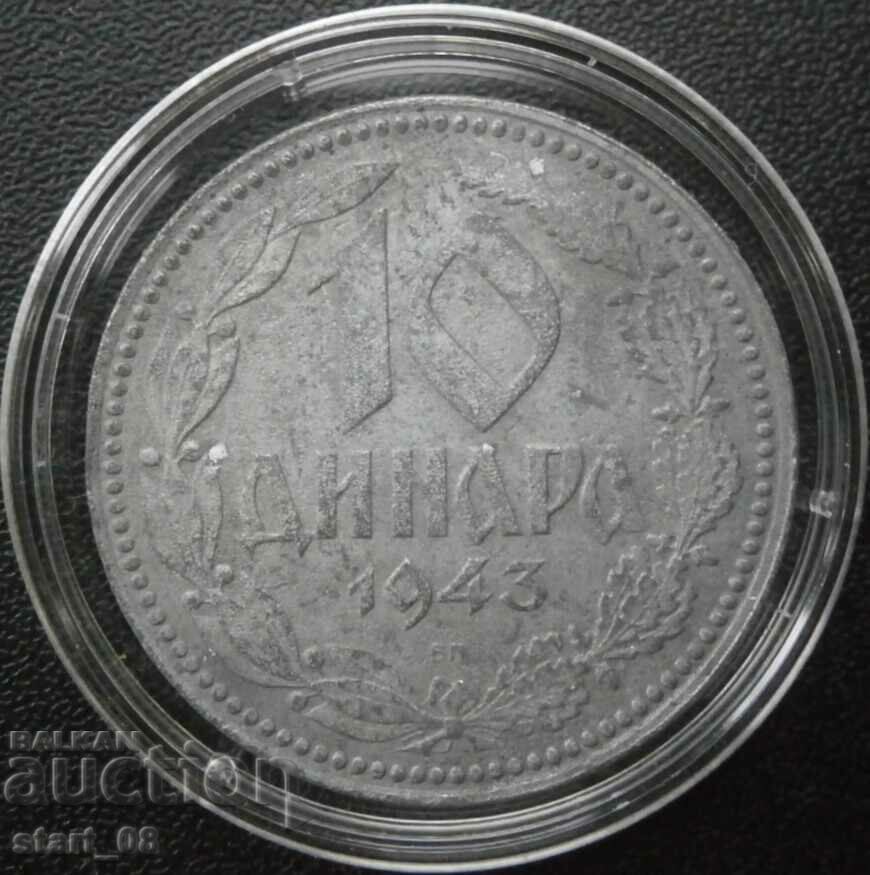 10 dinars 1943