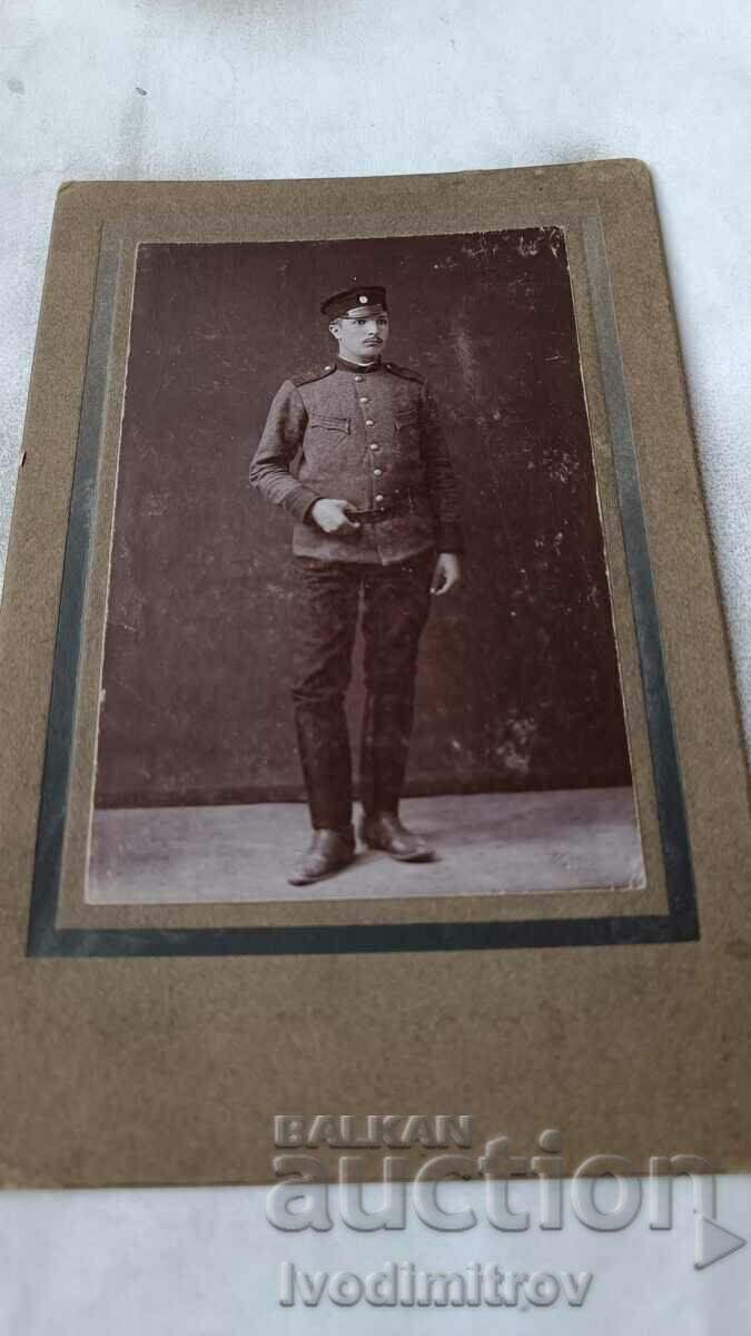 Foto Soldat din regimentul 27 infanterie Chepin Carton