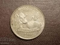 2004 D 25 cent Wisconsin Wisconsin