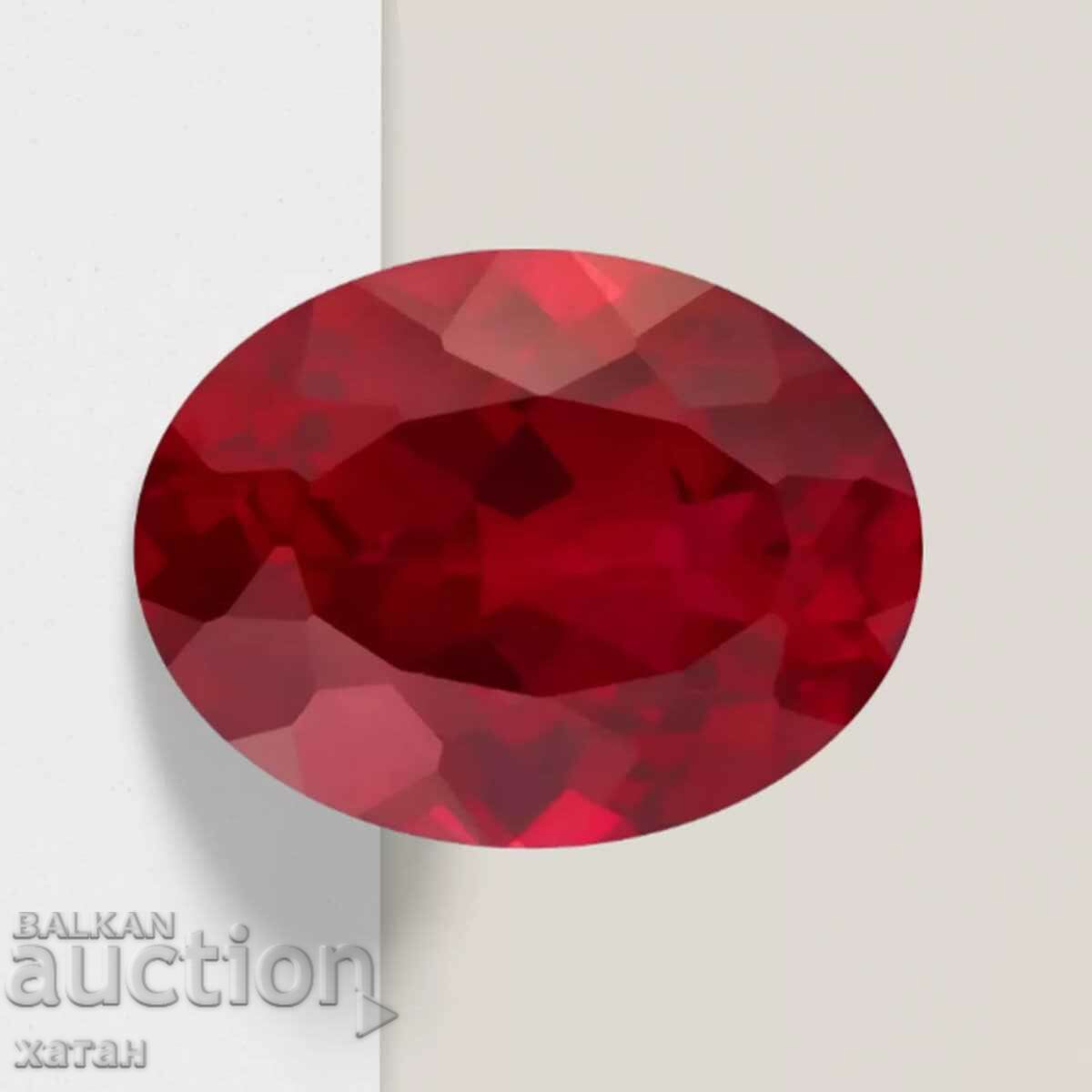 BZC! 0.75 carat 1 cent natural ruby oval!