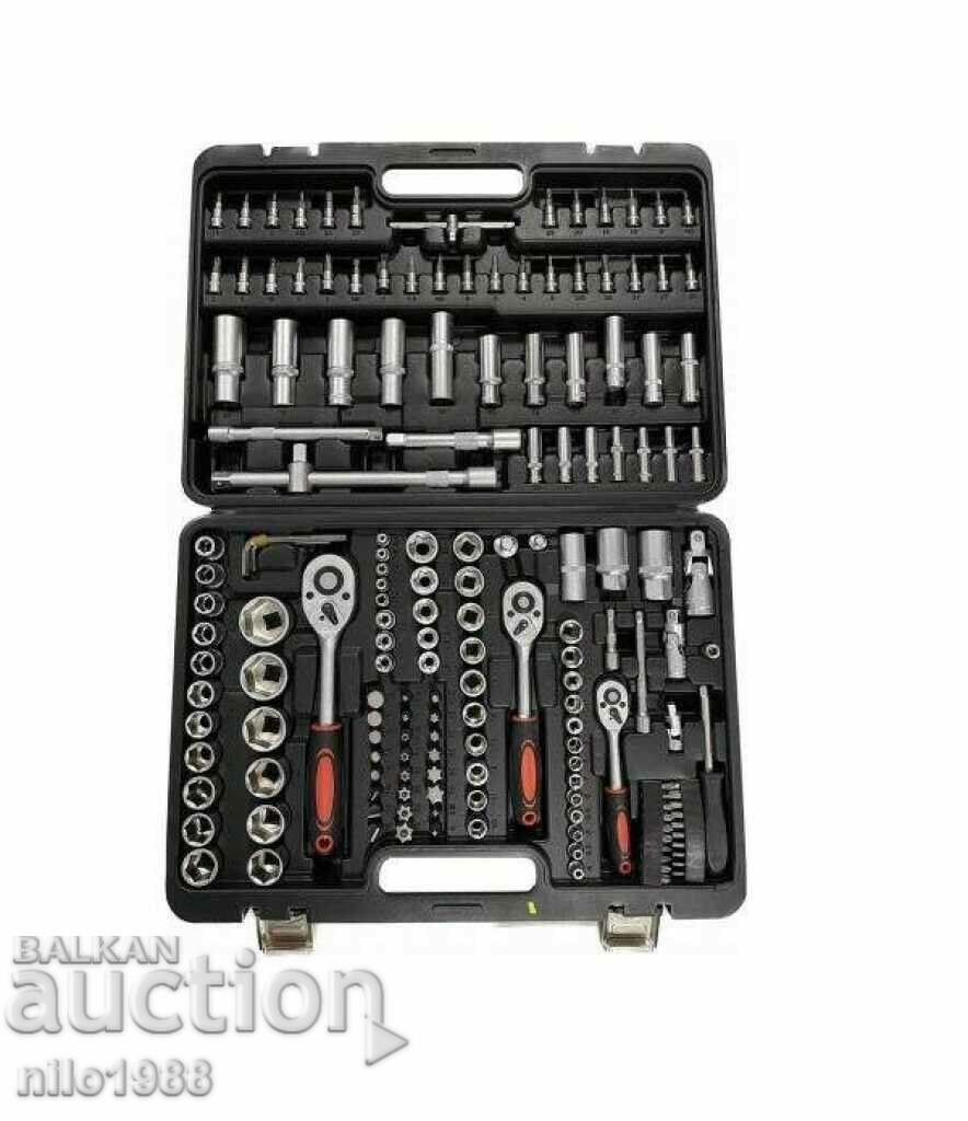 Gedore 172-piece tool case with 3 boron ratchets