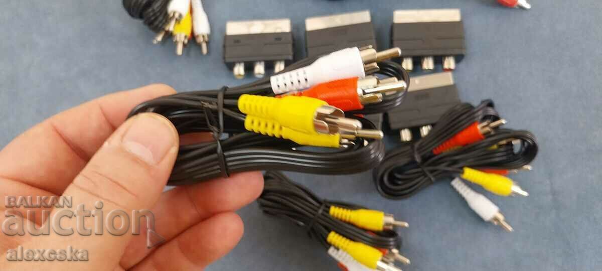 Auction  Lot of AV cables and components
