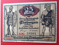 Banknote-Germany-S.Rhine-Westphalia-Eisbergen-25 Pfennig 1921