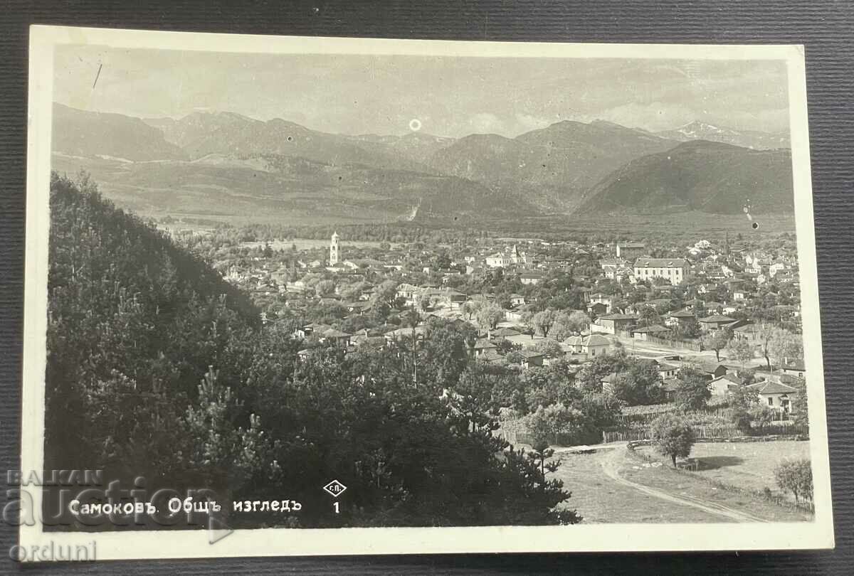 4486 Kingdom of Bulgaria Samokov general view Paskov 1940.