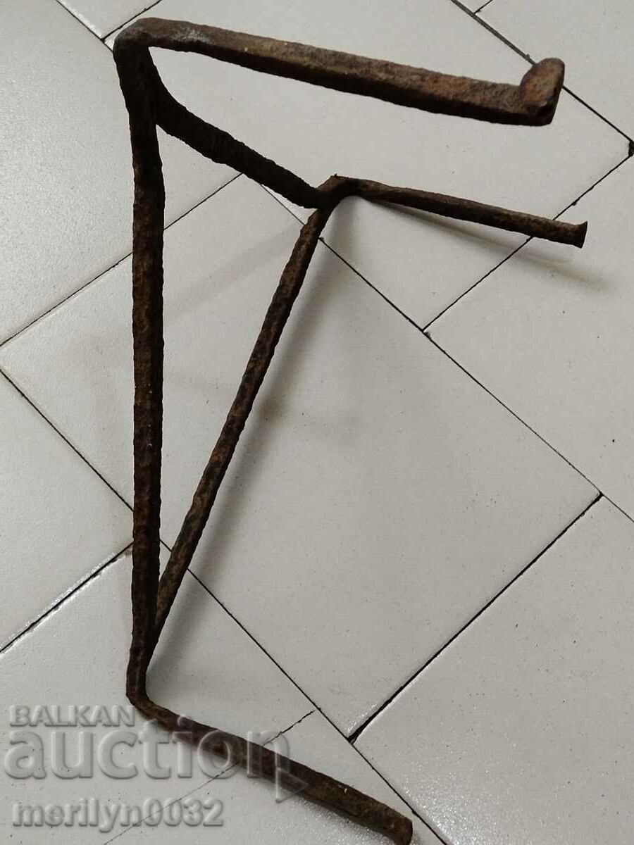 Antique wrought iron stove, hearth, grill, wrought iron - 6