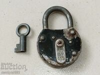 Old padlock with padlock padlock, latch, suitcase