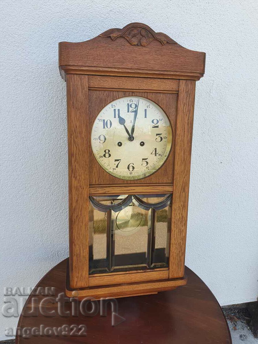 Gustav Becker German Wall Clock WORKING