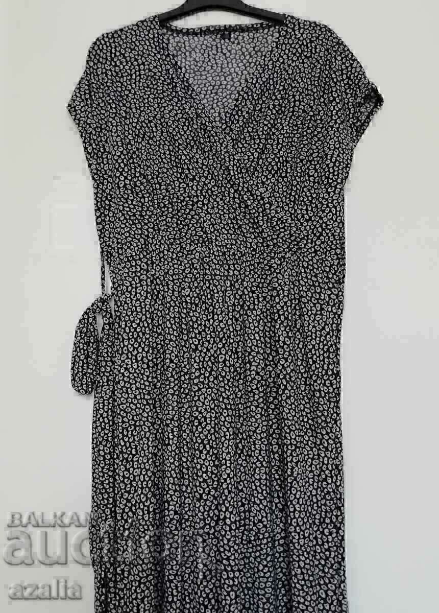 Rochie de vara noua, marimea L/XL, alb-negru