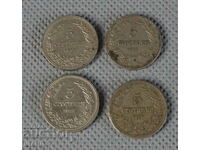 1913 Kingdom of Bulgaria coin 5 cents lot 4 coins