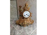 Rare French Boudoir/Mantel Clock, 19th century - Works.