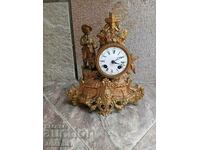 Rare French Boudoir/Mantel Clock, 19th century - Works.