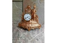 Rare French Boudoir/Mantel Clock, 19th century-Works.