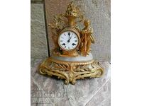 Rare French Mantel Clock, 19th Century - Working.