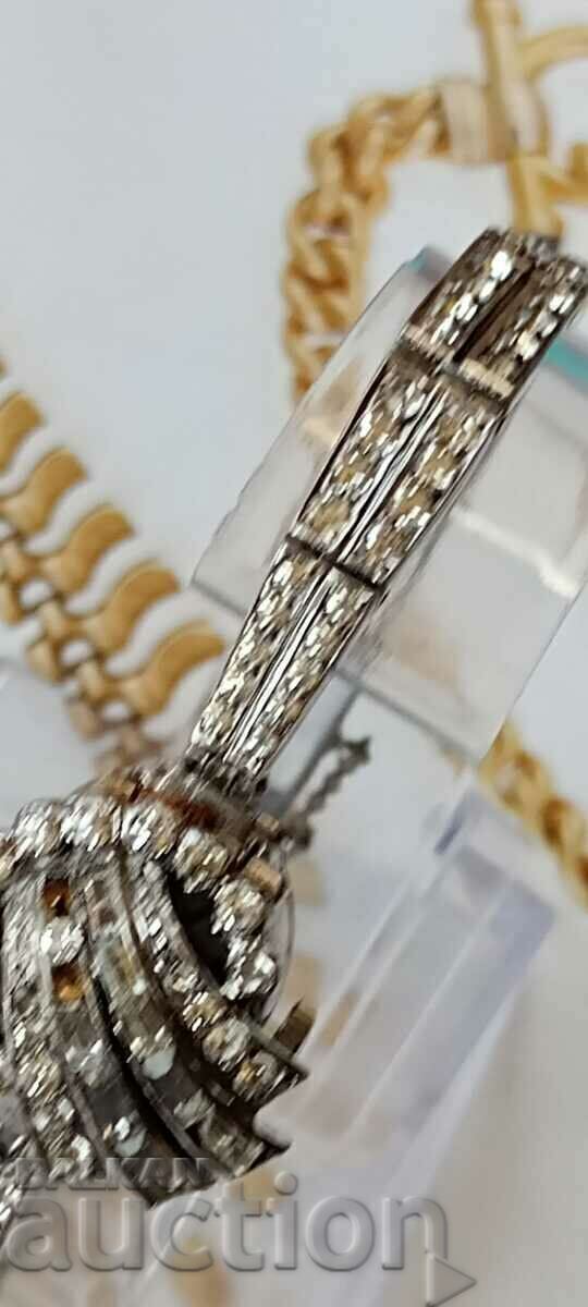 Retro watch Rotary 925 silver with stones 1960 - 6 Retro watch Rotary 925 silver with stones 1960 - 6