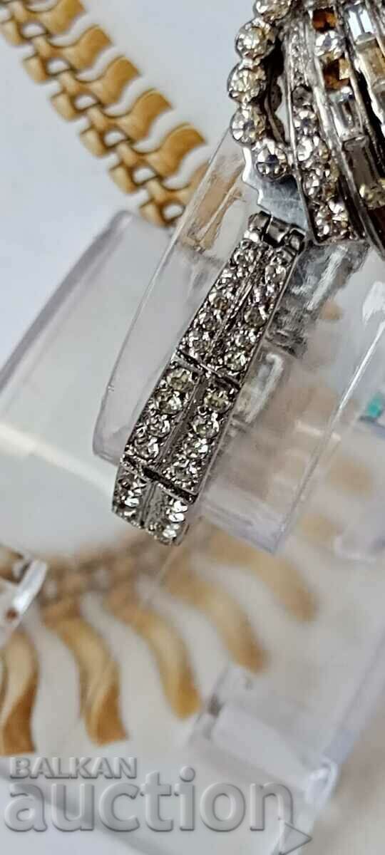 Retro watch Rotary 925 silver with stones 1960 - 7 Retro watch Rotary 925 silver with stones 1960 - 7