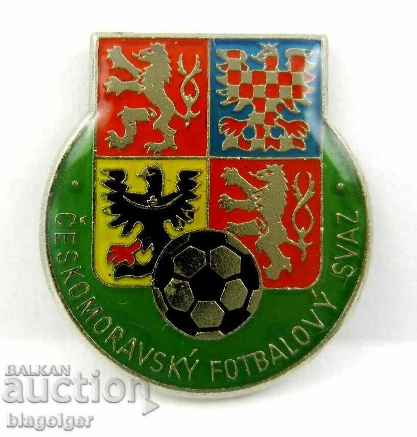 CZECH MORAVIAN FOOTBALL UNION-OLD BADGE-FOOTBALL