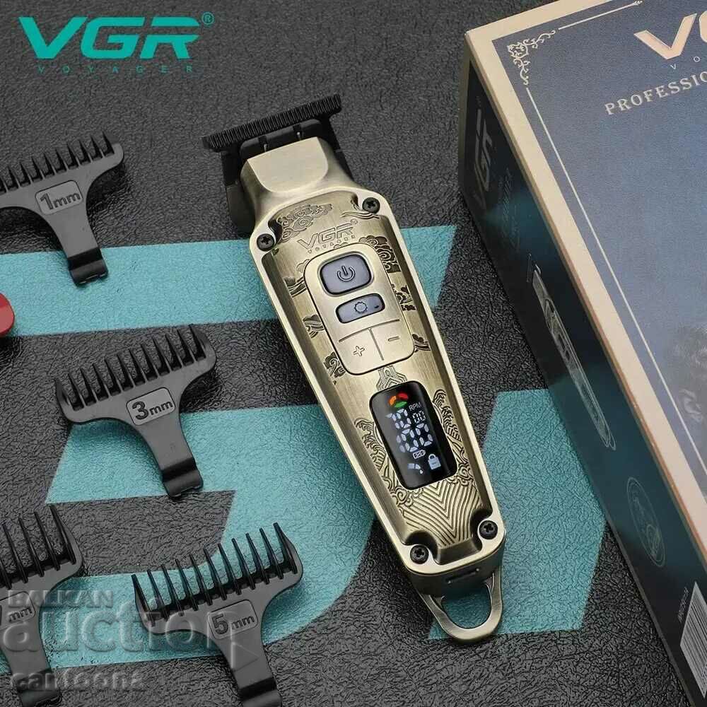 Professional clipper VGR V-90, display, USB with price 41.99 BGN | € 21.47 Professional clipper VGR V-90, display, USB with price 41.99 BGN | € 21.47