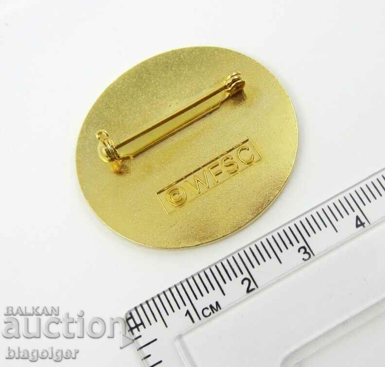 Delivery of AMERICAN BADGE-WORLD CHAMPIONSHIPS-SKATING-1987