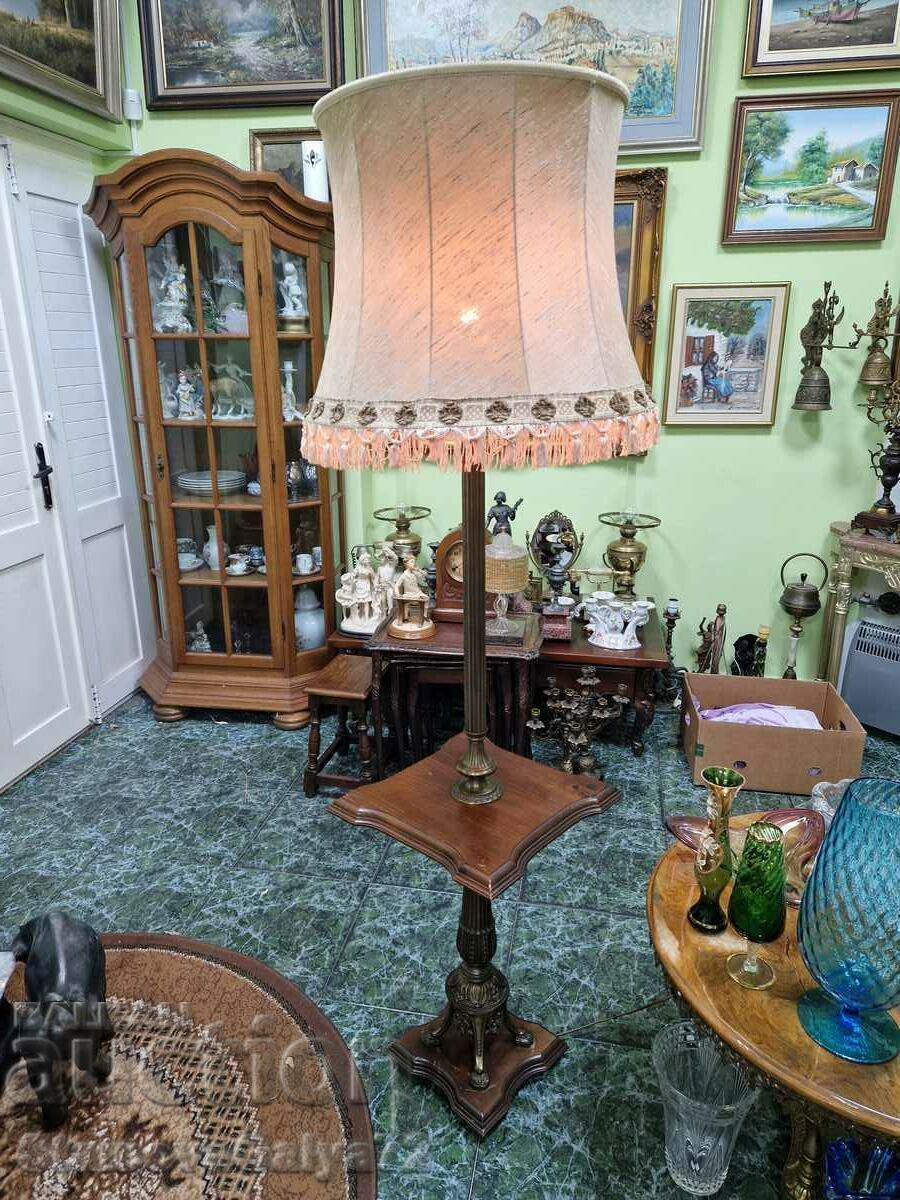 Lovely antique parlor lamp solid bronze - 6 Lovely antique parlor lamp solid bronze - 6