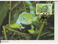 Postcard Maximum FDC Reptiles WWF