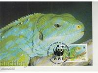 Carte poștală Maximum FDC Reptiles WWF