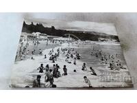 Postcard Varna View from the beach 1960