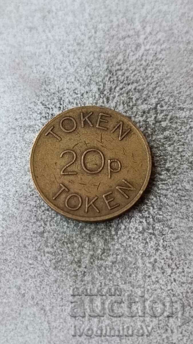 Bell Fruit token 20 p