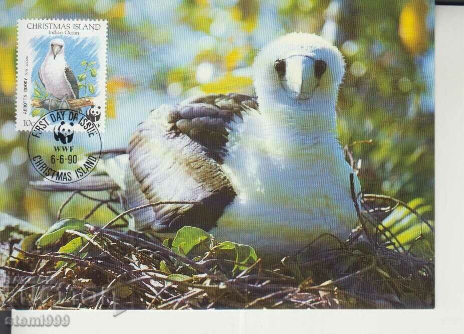 Postcard Maximum FDC BIRDS WWF