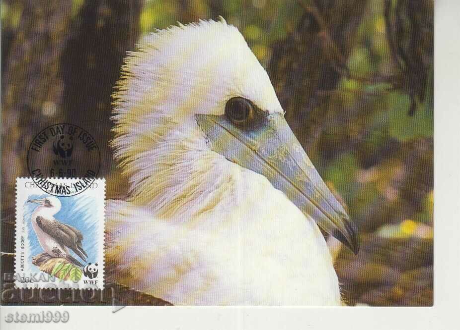 Postcard Maximum FDC BIRDS WWF