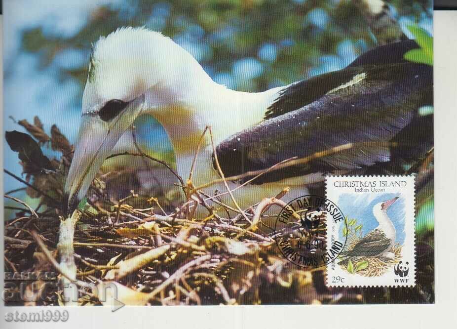 Postcard Maximum FDC BIRDS WWF