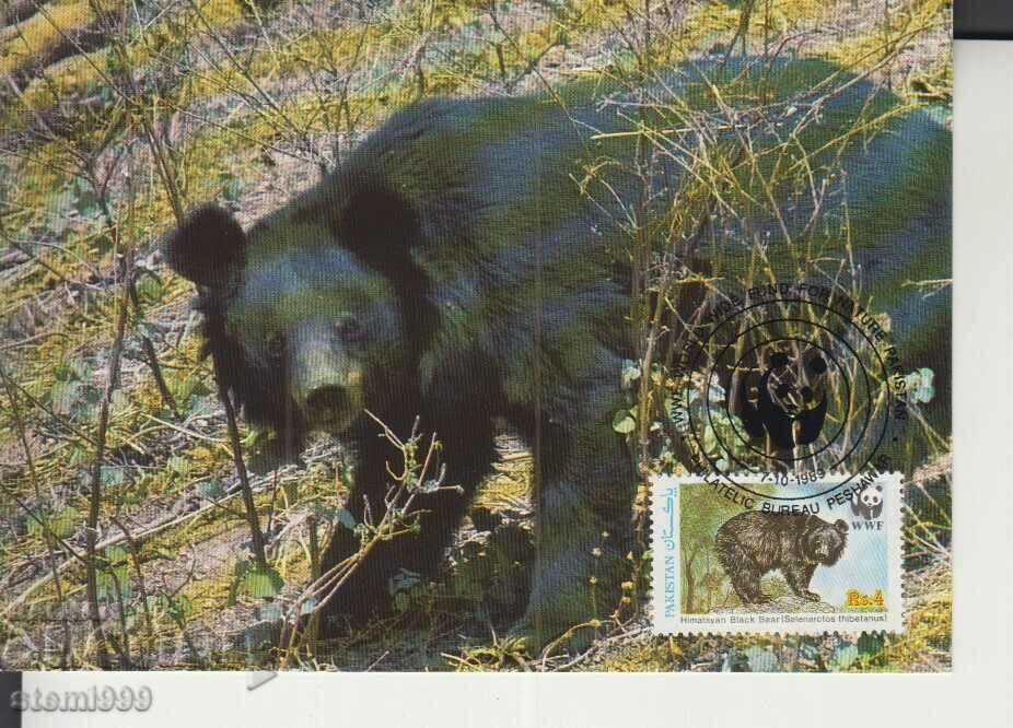 Postcard Maximum FDC BEARS WWF