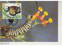 Postcard Maximum FDC BUTTERFLIES WWF