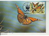 Καρτ ποστάλ Maximum FDC BUTTERFLIES WWF