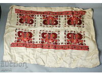 19th Century Silk Hand Embroidered Cushion Cover