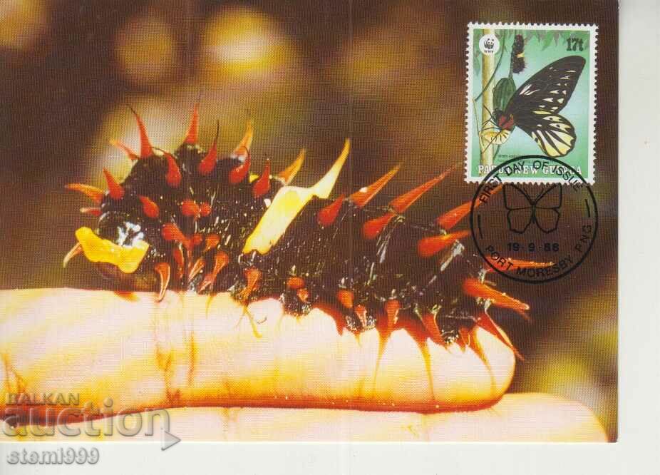 Postcard Maximum FDC BUTTERFLIES INSECTS