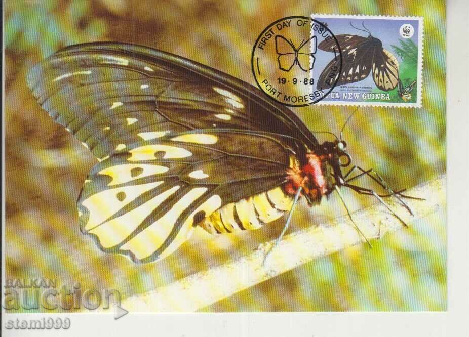 Carte poștală Maximum FDC FLUTURI INSECTE