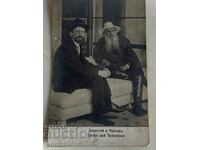 Used Royal Postcard - Tolstoy and Chekhov