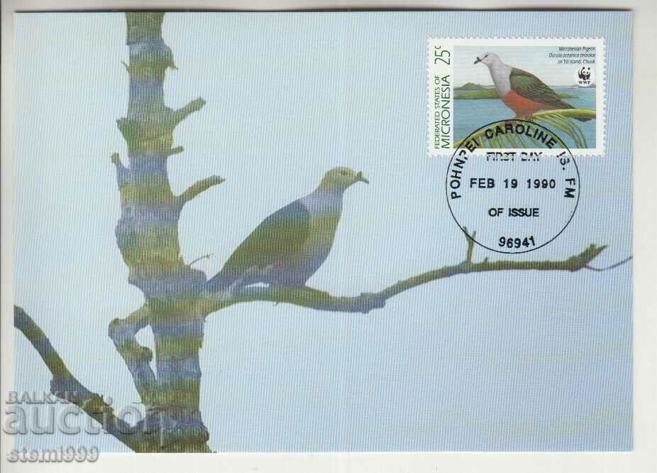 Postcard Maximum FDC BIRDS