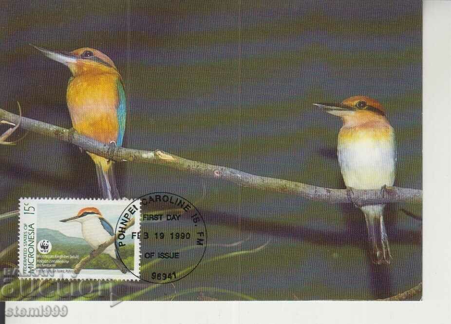 Postcard Maximum FDC BIRDS