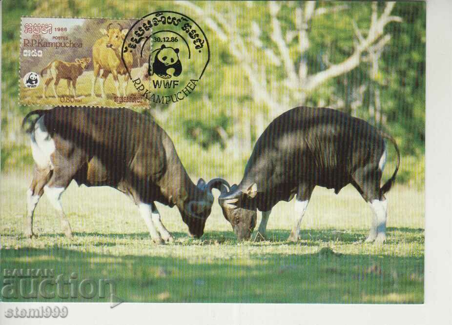 Postcard Maximum FDC ANIMALS WWF