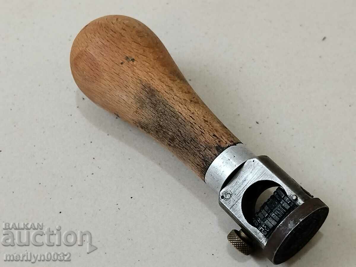 Auction Old stamp with rotating numbers Auction Old stamp with rotating numbers