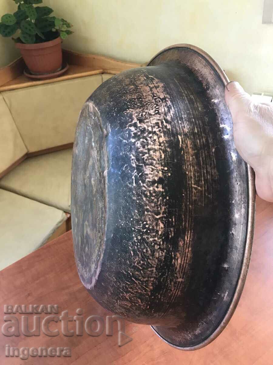 PASSENGER PASSENGER COPPER MASSIVE DISH ANTIQUE-2150 GR. - 7