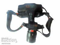 Powerful headlamp with quadruple LED diode - XHP50.2, ZOOM function, USB