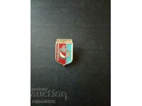 Badge of the city of Zaporozhye, USSR.