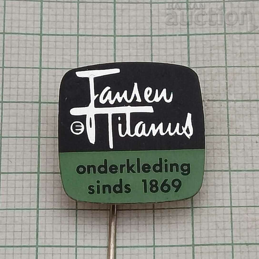 JANSEN&TILANUS NETHERLANDS LOGO BADGE